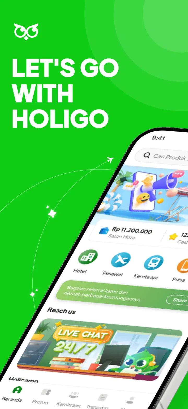Holigo - Overview & Agent Balance